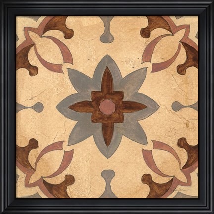 Framed Andalucia Tiles D Color Print