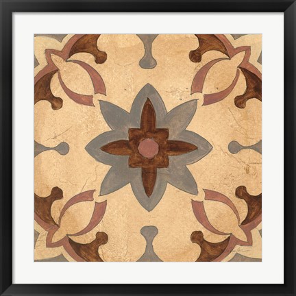 Framed Andalucia Tiles D Color Print