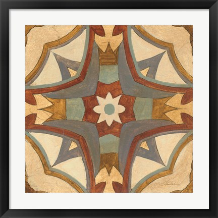 Framed Andalucia Tiles E Color Print