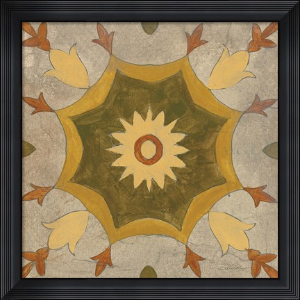 Framed Andalucia Tiles G Color Print