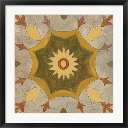 Framed Andalucia Tiles G Color Print