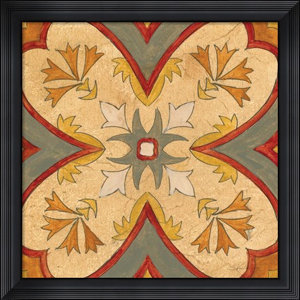 Framed Andalucia Tiles H Color Print