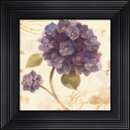 Framed Abundant Hydrangea I Print