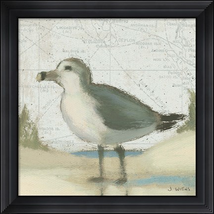 Framed Beach Bird II Print