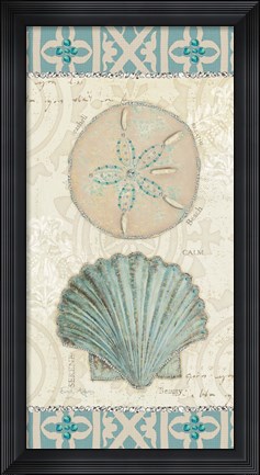 Framed Beach Treasures II Print