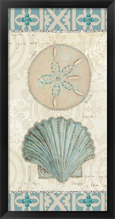 Framed Beach Treasures II Print