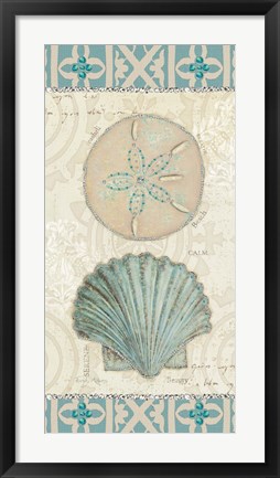 Framed Beach Treasures II Print