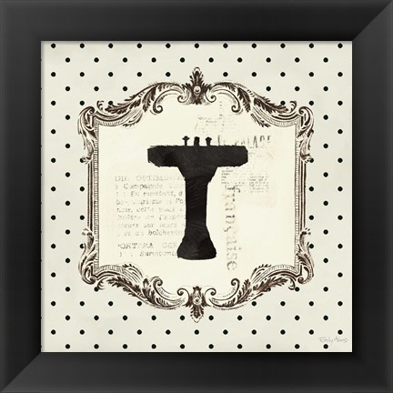 Framed Cartouche Sink Print