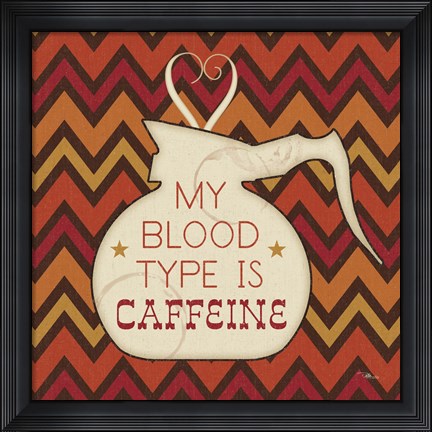Framed Caffeine I Print