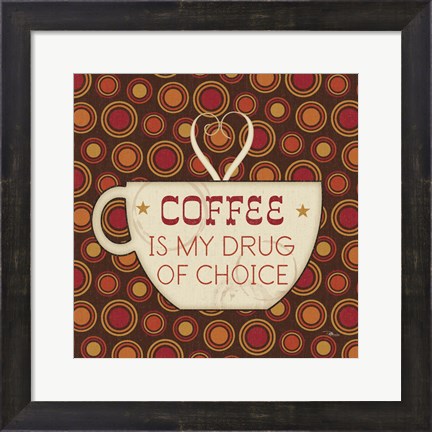 Framed Caffeine II Print