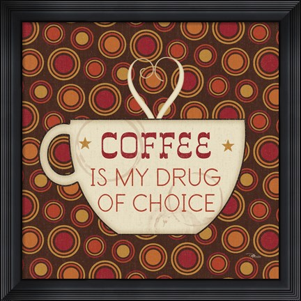 Framed Caffeine II Print