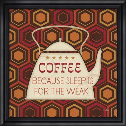 Framed Caffeine III Print