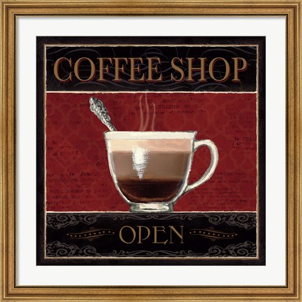 Framed Coffee Shop I Print