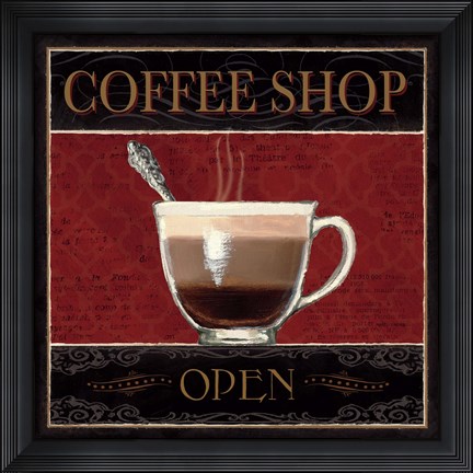 Framed Coffee Shop I Print