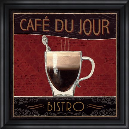 Framed Coffee Shop III Print