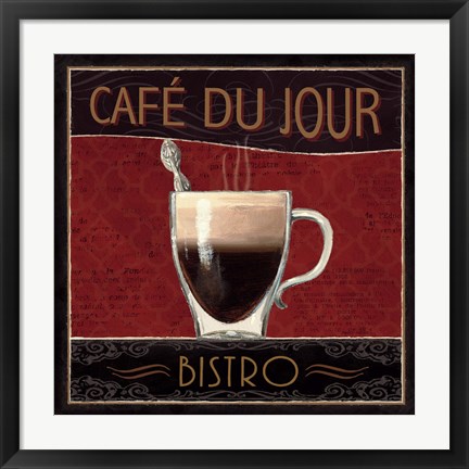 Framed Coffee Shop III Print