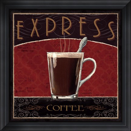 Framed Coffee Shop IV Print