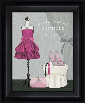 Framed Dress Fitting Boutique II Print