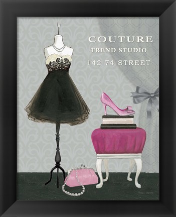 Framed Dress Fitting Boutique III Print