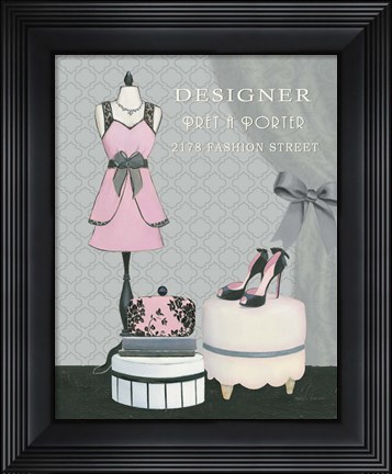 Framed Dress Fitting Boutique IV Print