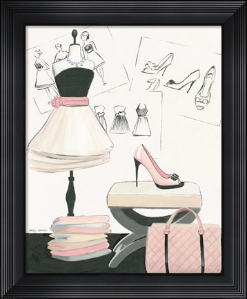 Framed Dress Fitting I Print