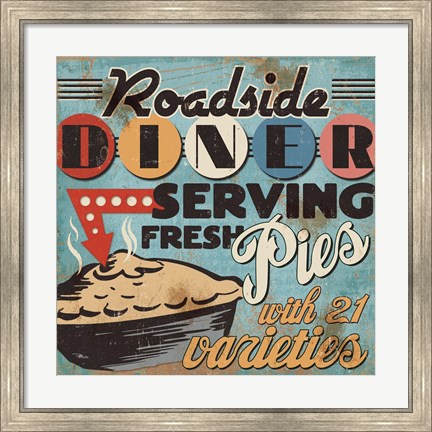 Framed Diners and Drive Ins II Print