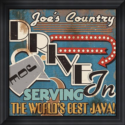 Framed Diners and Drive Ins IV Print