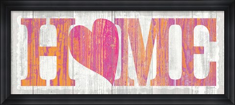 Framed Driftwood Home Print