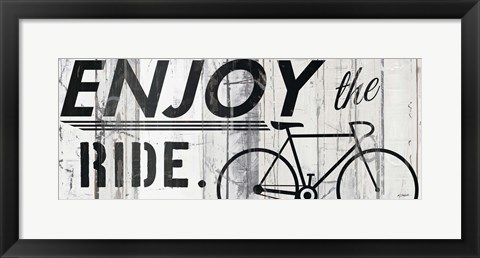 Framed Enjoy the Ride Print