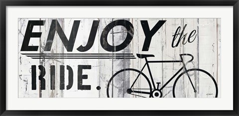 Framed Enjoy the Ride Print