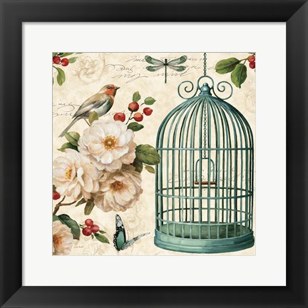 Framed Free as a Bird I Print