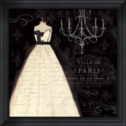 Framed French Couture I Print