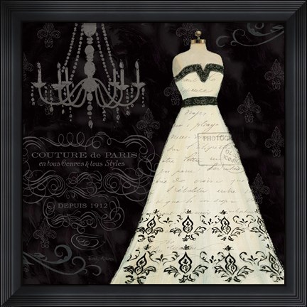 Framed French Couture II Print