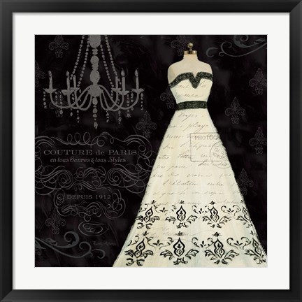 Framed French Couture II Print