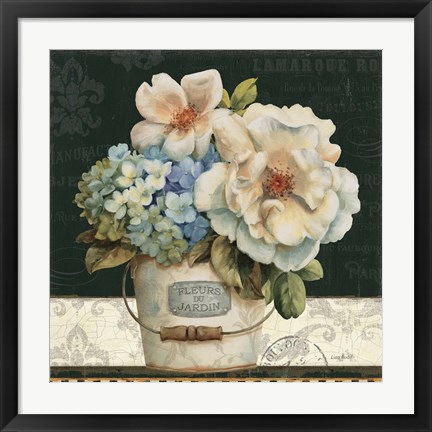 Framed French Vases I Print