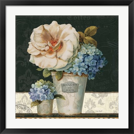 Framed French Vases II Print