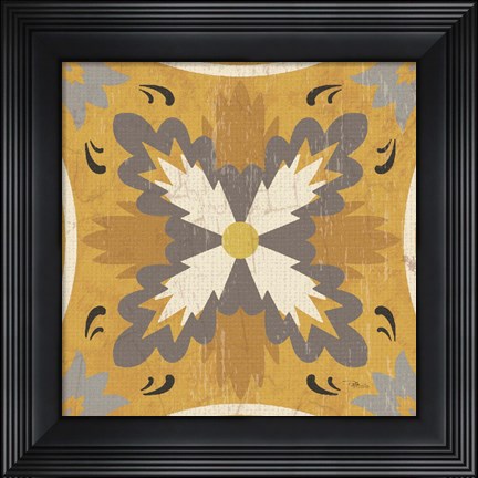 Framed Gray Glow Square XVIII Print
