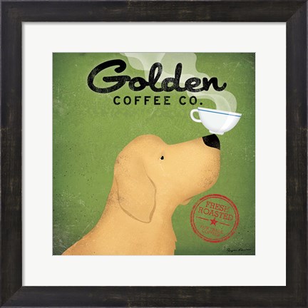 Framed Golden Coffee Co. Print