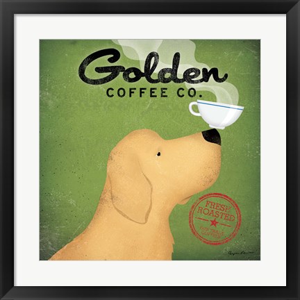 Framed Golden Coffee Co. Print