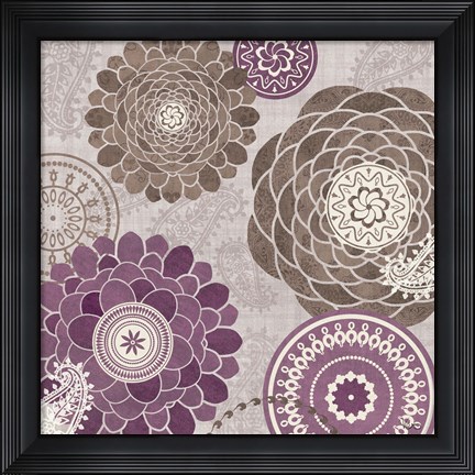 Framed Gray Garden Melody II Print