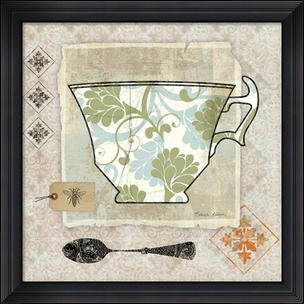 Framed Garden Cafe II Print