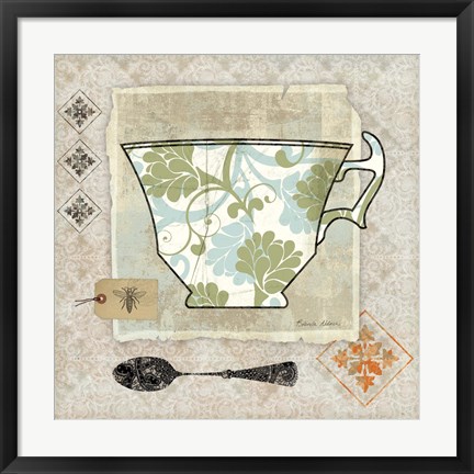 Framed Garden Cafe II Print