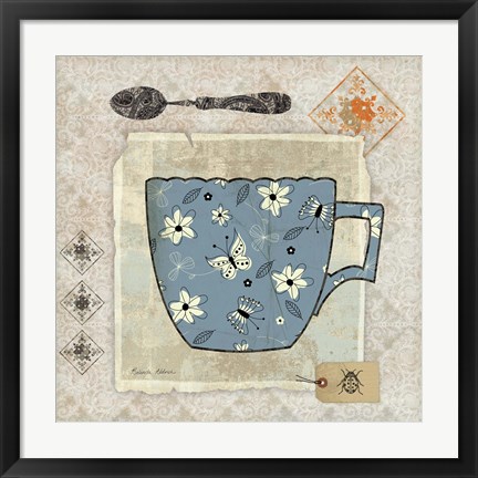 Framed Garden Cafe IV Print