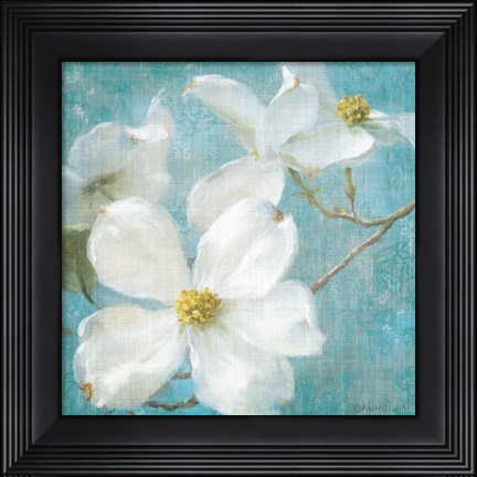 Framed Indiness Blossom Square Vintage I Print