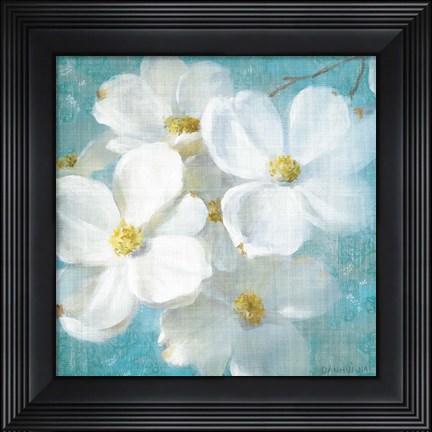 Framed Indiness Blossom Square Vintage II Print