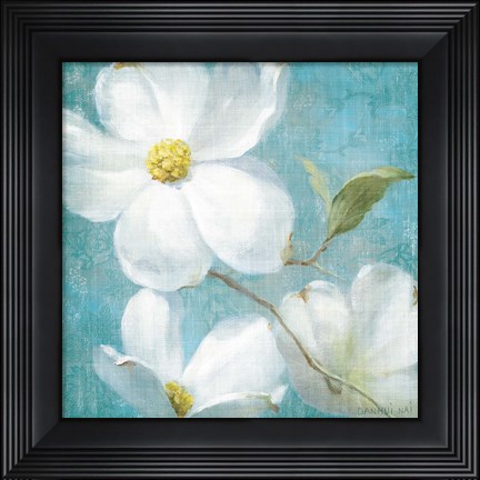 Framed Indiness Blossom Square Vintage IV Print