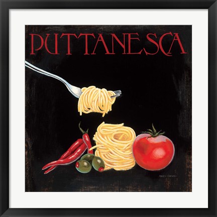 Framed Italian Cuisine I Print