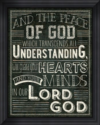 Framed Holy Words II Print