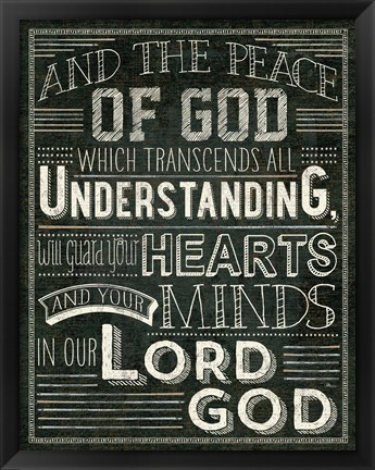 Framed Holy Words II Print