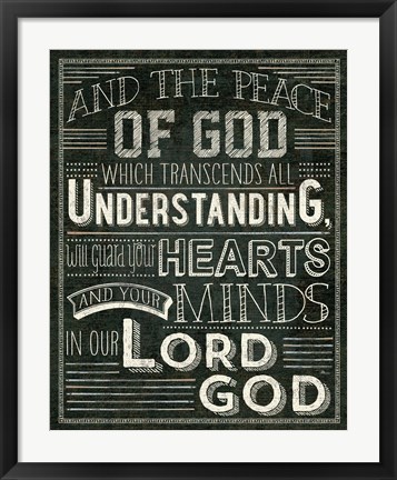 Framed Holy Words II Print